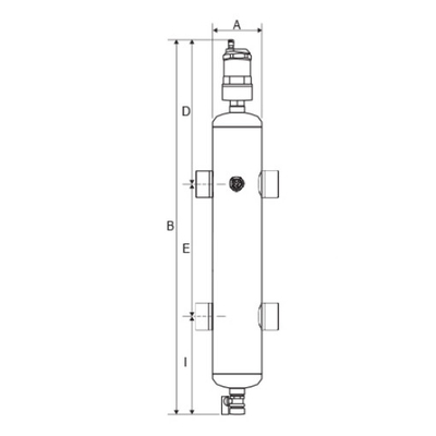 Qualität Stahl Fußbodenheizung Hydraulisches System Teile Wasserdruckseparator