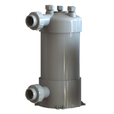 Hochwertige Aquarien-Kühler Kühlspirale Wärmetauscher aus Titan-PVC-Schale für die Aquakultur