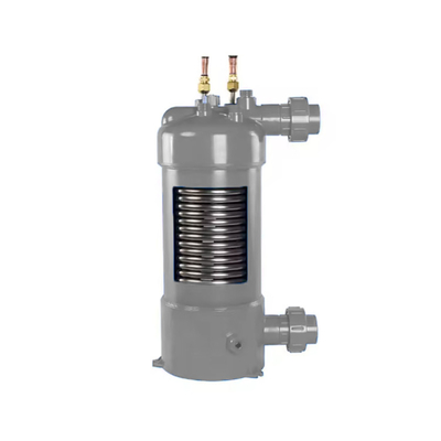 PVC-geschraubtes Titanabdampfer Coil Titan-Schalen und Rohrwärmetauscher