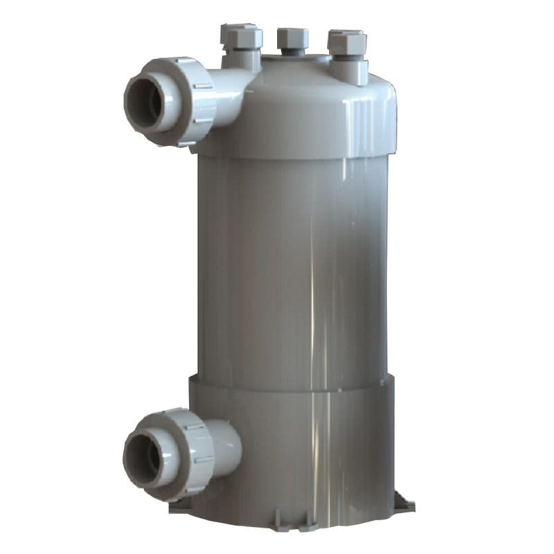 Titanrohr-PVC-Wärmetauscher für Schwimmbäder Wärmepumpe Aquarienrohr-Wärmetauscher